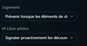 Réglage du moment de l'appel